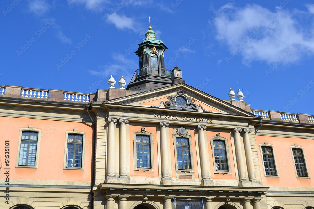 Famous Nobel Academy in Stockholm