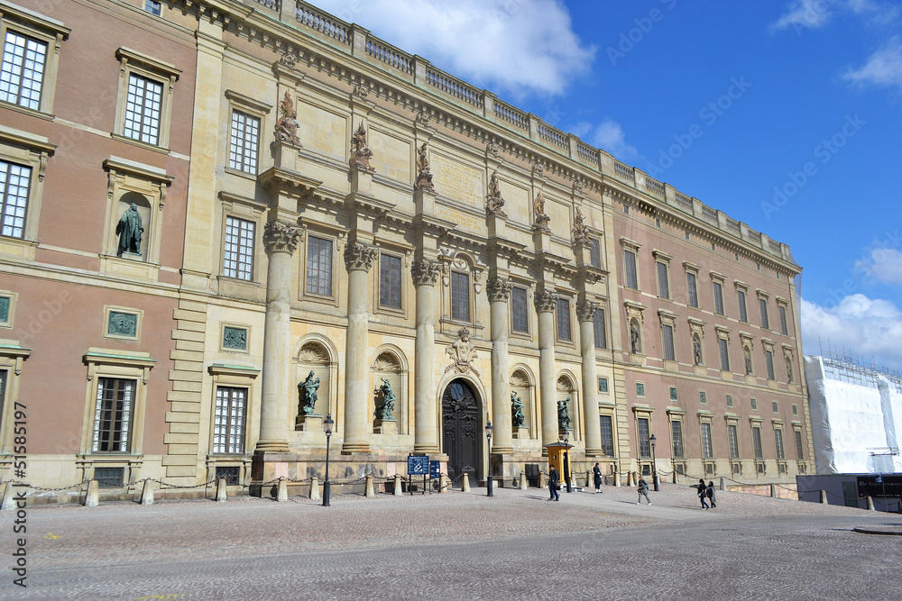 Royal palace in Stockholm, Sweden.
