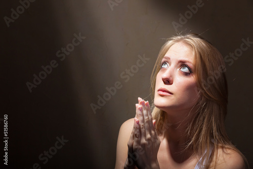 Praying woman