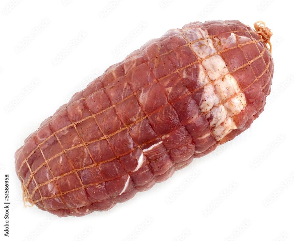 meat roll isolated