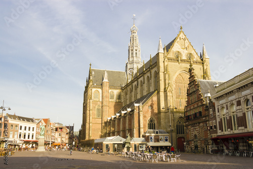 St bavo church or "grote kerk" Haarlem, Netherlands