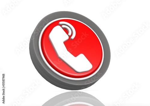 Phone round icon
