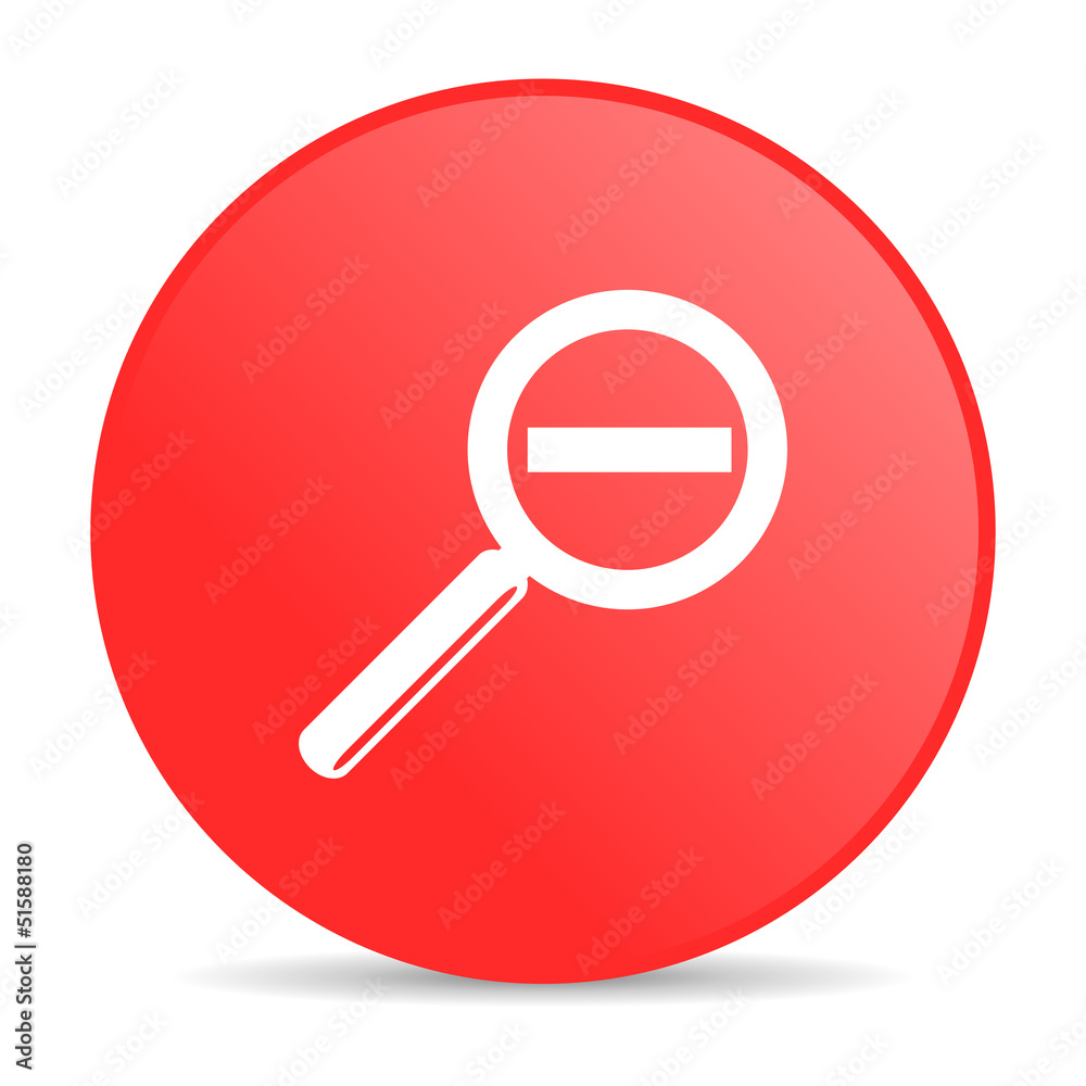 magnification red circle web glossy icon magnification red circle web glossy icon