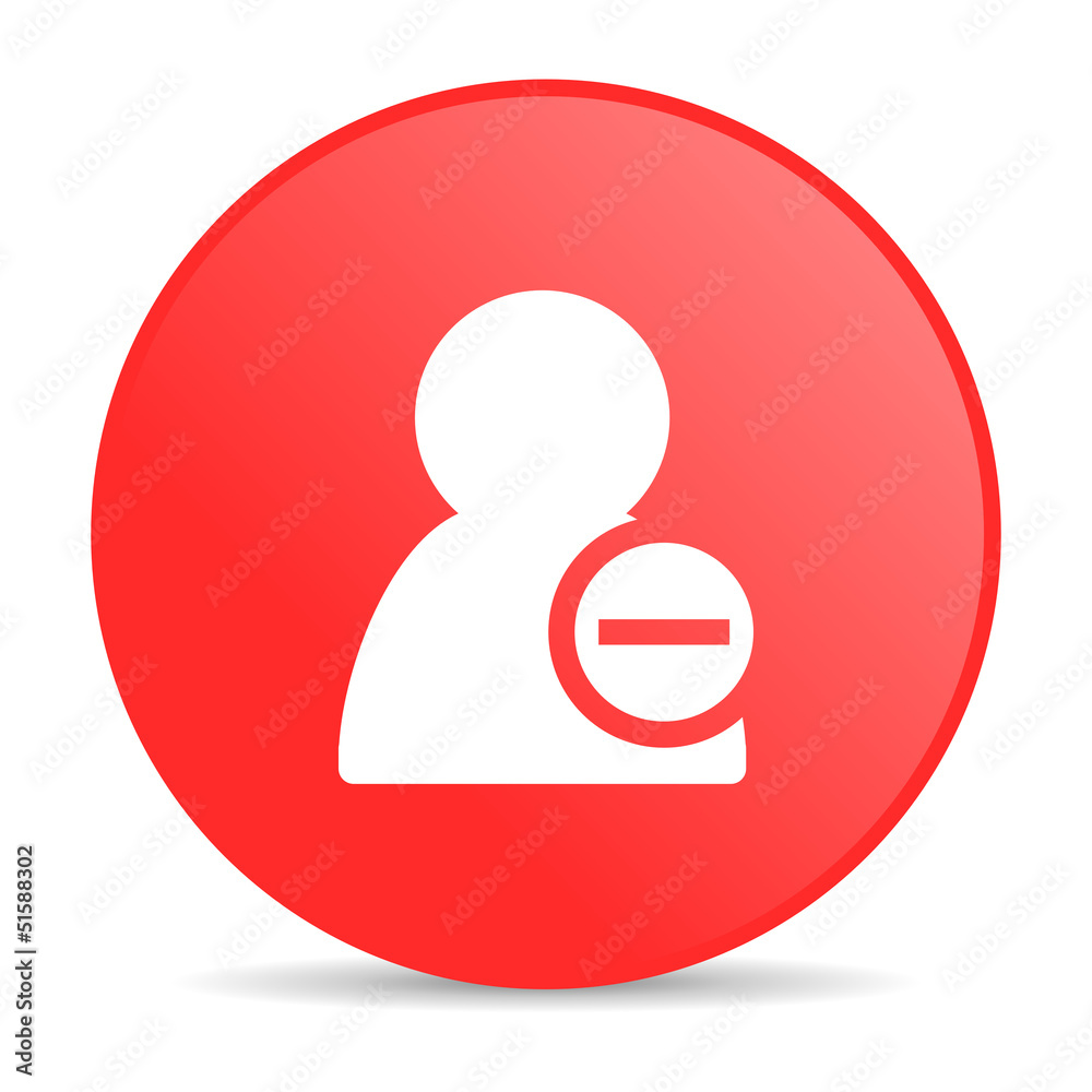 remove contact red circle web glossy icon remove contact red circle web glossy icon