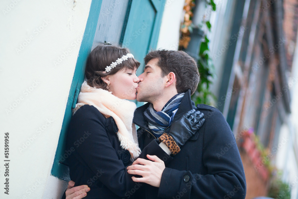 Girlfriend and boyfriend kissing each other Girlfriend and boyfriend kissing each other