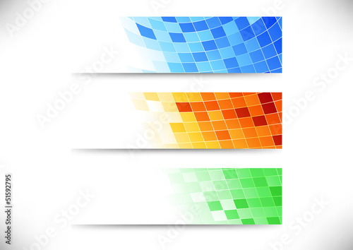 Headers collection - abstract tiles background