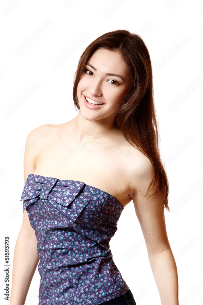 attractive happy teen girl