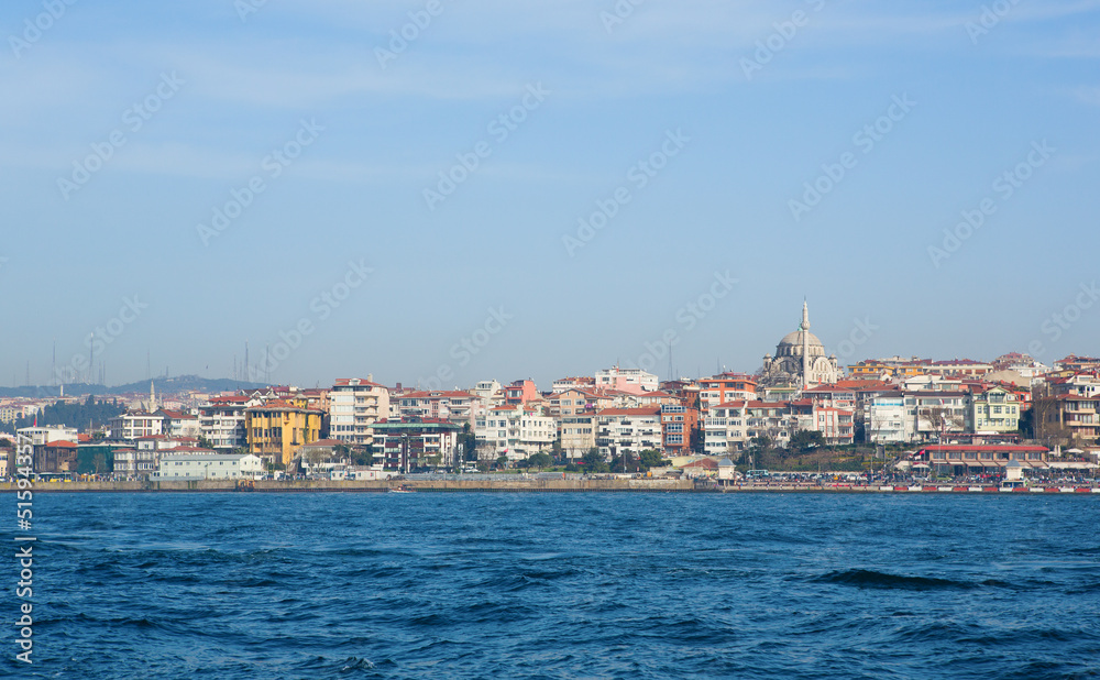 Cityscape of Istanbul across the Bosporus