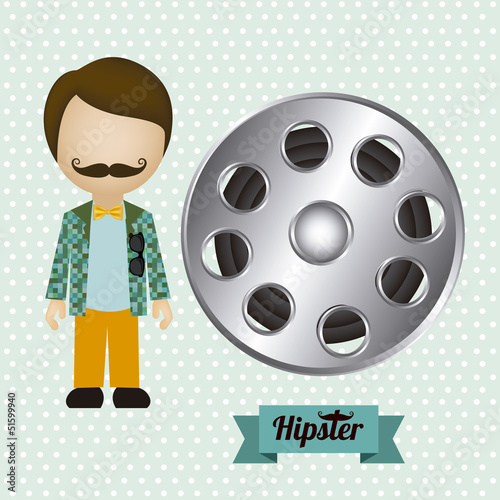 hipster illustration