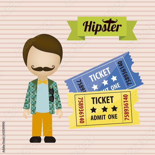 hipster illustration