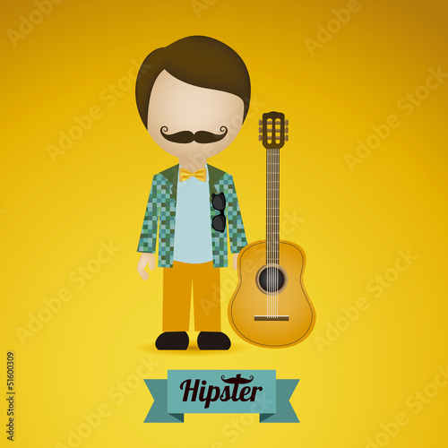 hipster illustration