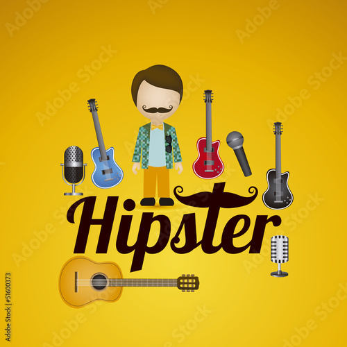 hipster illustration