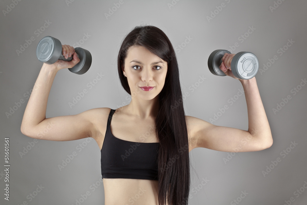 working out with dumbbell working out with dumbbell