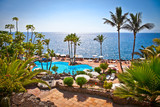 Panoramic view on Las Cuevitas in Costa Adeje cost, Tenerife