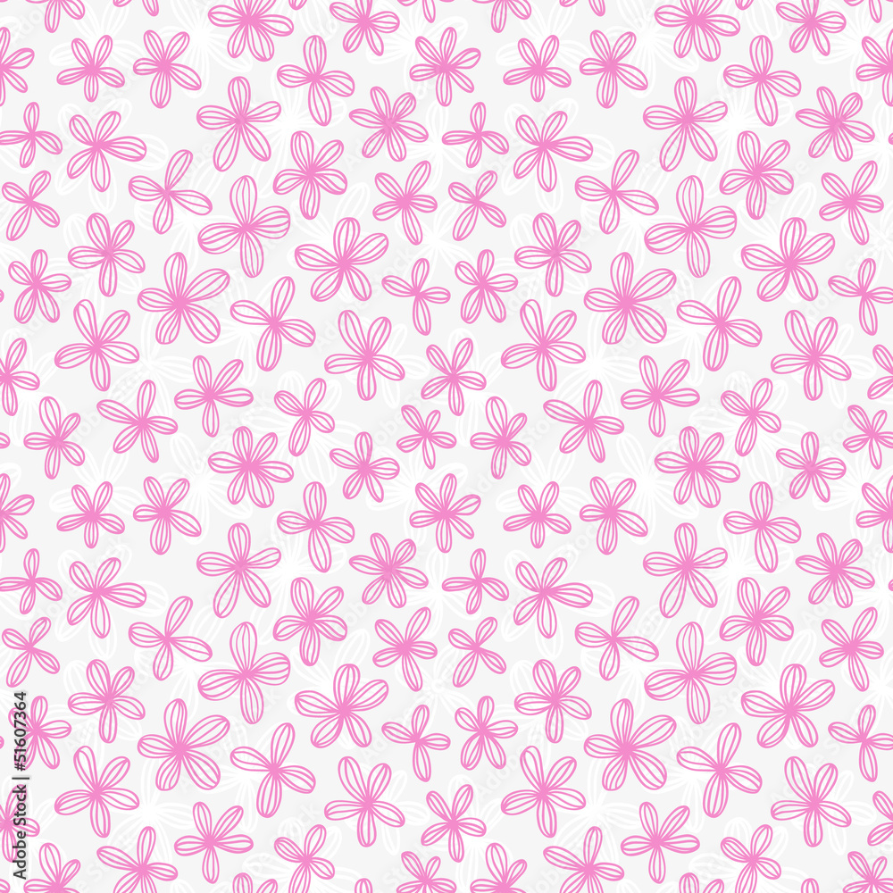 Seamless floral pattern with summer flowers. Seamless floral pattern with summer flowers.