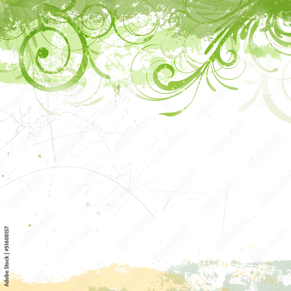 Vector Illustration of an Abstract Floral Background