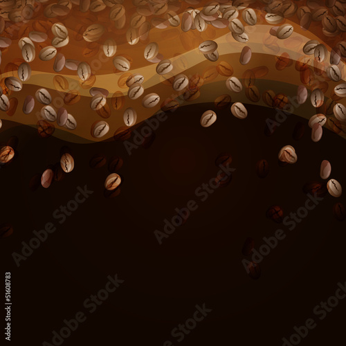 Vector Illustration of a Coffee Background