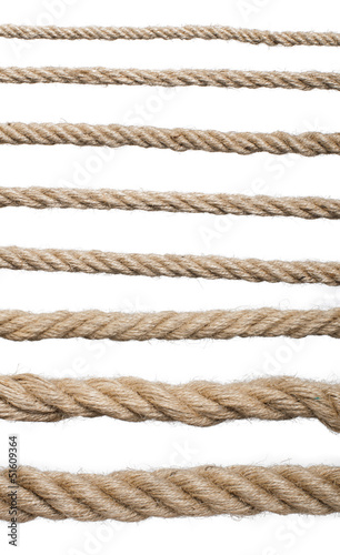 Close up hemp rope