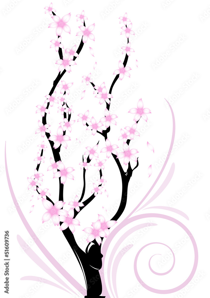 ramo fiori di ciliegio decorazione ramo fiori di ciliegio decorazione