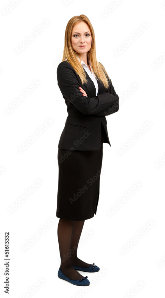 Portrait of teacher woman, isolated on white Portrait of teacher woman, isolated on white