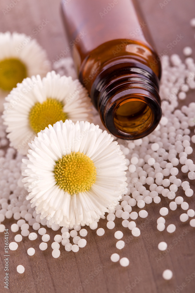 chamomile homeopathic globule alternative medicine