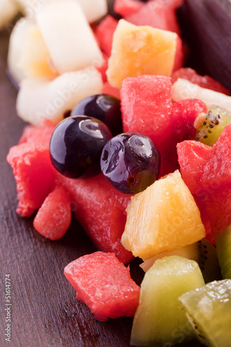 healthy delicious tropical fruit salad