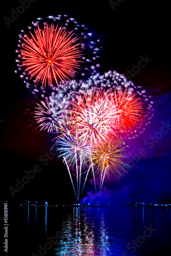 Celebratory bright firework