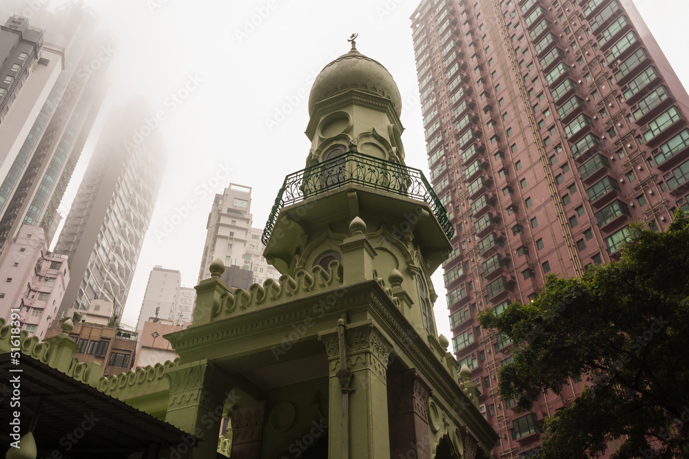 Fototapeta premium Jamia Mosque in Hong Kong