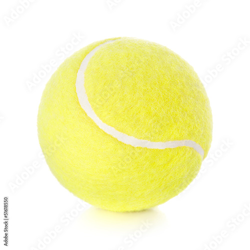 Tennis ball isolated on white background