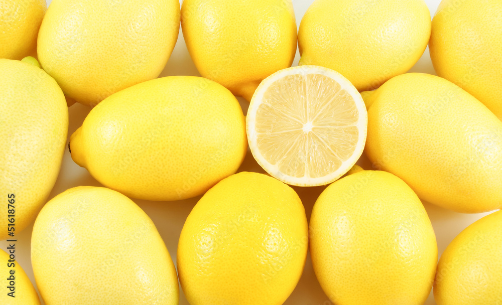 fresh lemons background