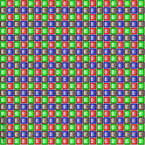 background of four-color tiles regularly stacked