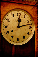 Store enrouleur Poster vintage Affiche rétro horloge ancienne à balancier  © Thomas Reimer