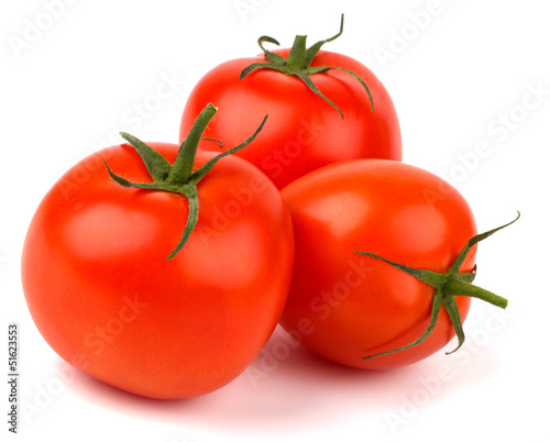 Ripe Tomato isolated on white background
