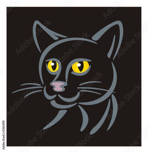 Symbol Cat Black © jokatoons