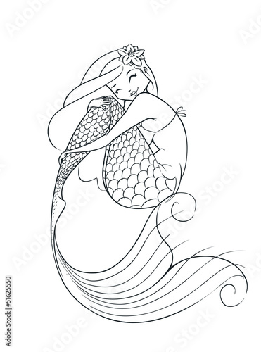 mermaid fairy-tale character #51625550