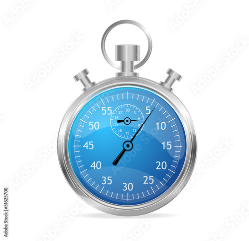 Blue stopwatch vector illustraion