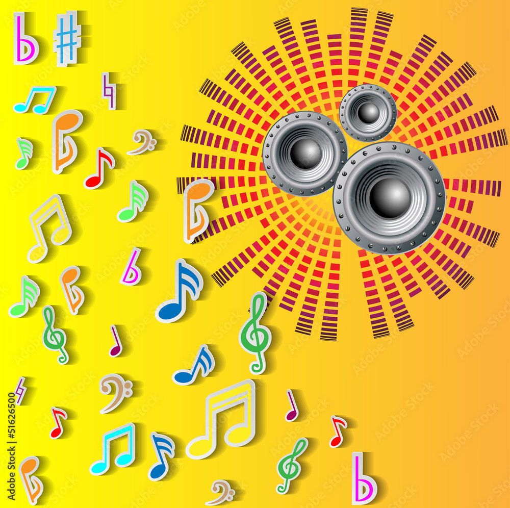 Obraz premium Music event background