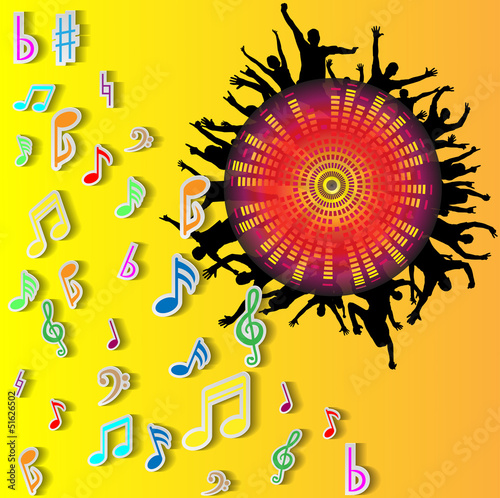 Party people vector background