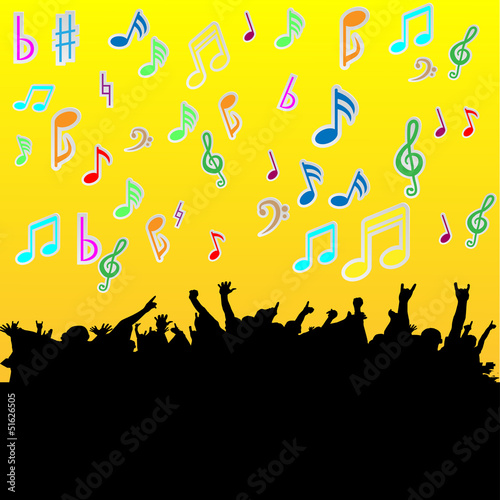 Party people vector background