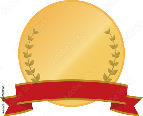 賞のメダルとリボン