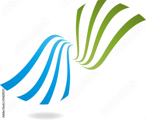 Logo, 3D, Bätter, Heilpraktiker, Symbol, Vektor
