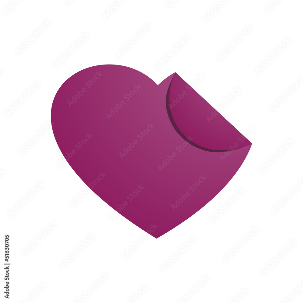 Obraz premium folded heart