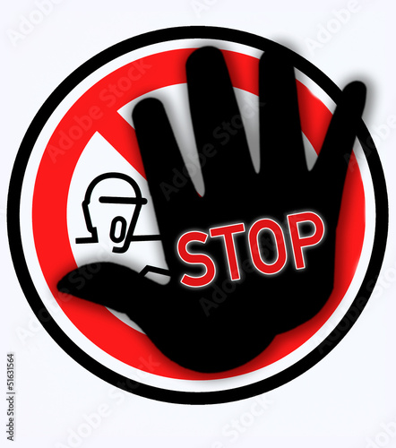 Stop Halt Hinweis Hand photo