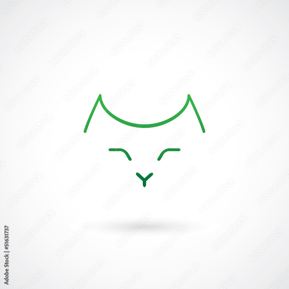 Simple cat face Simple cat face