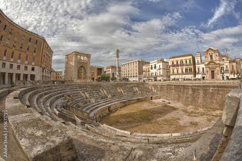 Amphiteater of Lecce Town, Italy photo