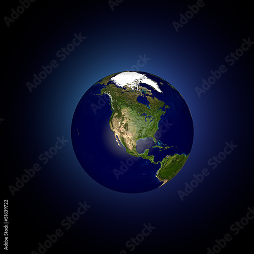 Mondo terra globo America del Nord