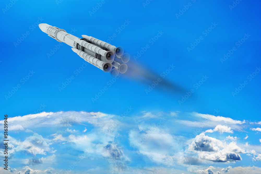 Fototapeta premium Rakete - 3D Render