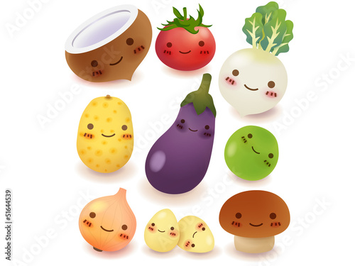 Fruit and vegetable Collection Vector File EPS10