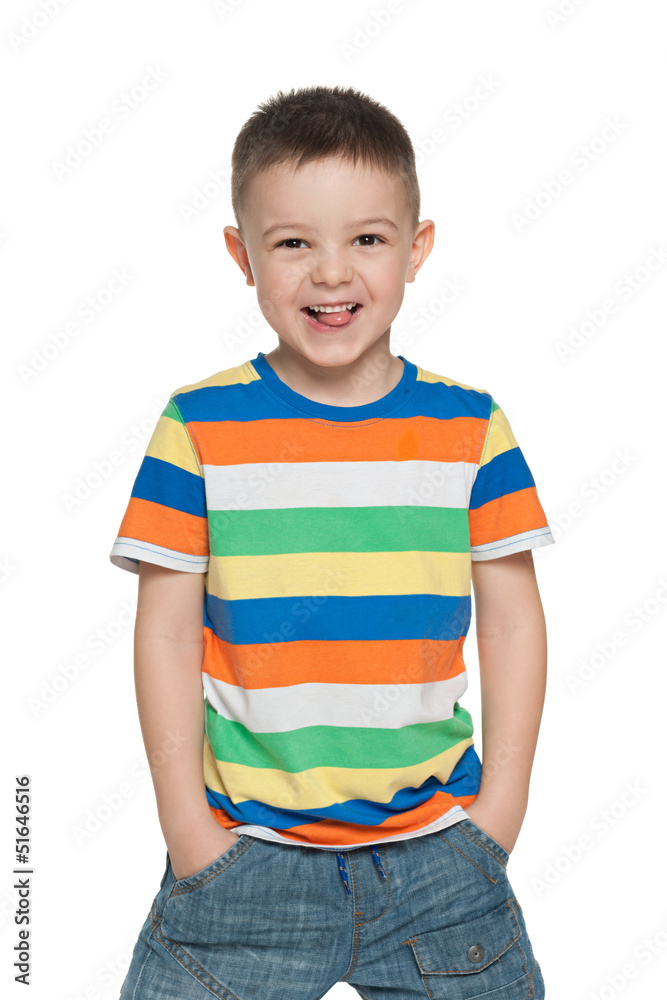 Happy preschool boy Happy preschool boy