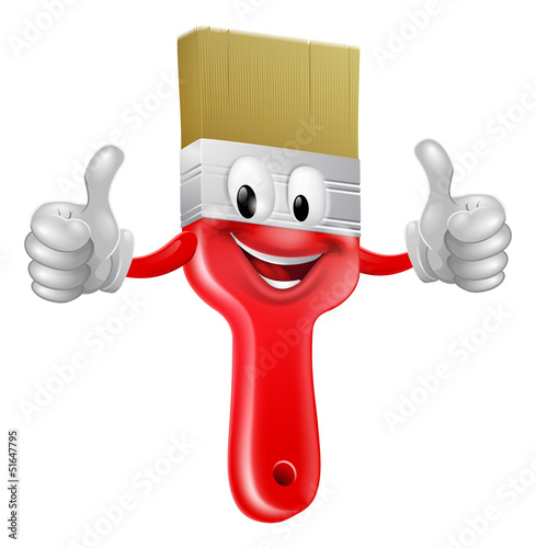 Thumbs up paintbrush